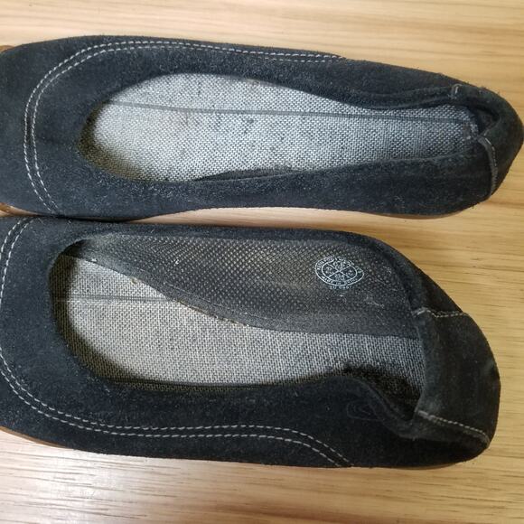 Keen Women's Size 6.5 Sienna Ballet Flats Black Suede Casual Comfort Shoes - Picture 7 of 12